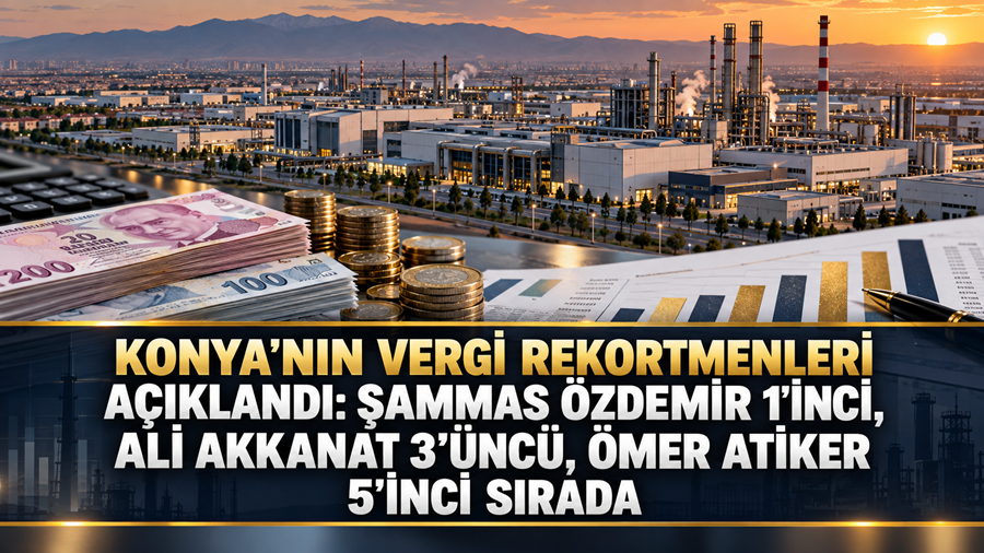 Konya’nın 2025 vergilendirme dönemine ilişkin gelir ve kurumlar vergisi listeleri