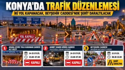 Konya’da yol bakım, yükseltilmiş asfalt ve içme suyu ana isale