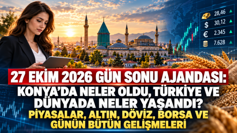 Konya'dan Türkiye'ye, dünyadan ekonomiye 27 Ekim 2026'nın bütün önemli gelişmeleri