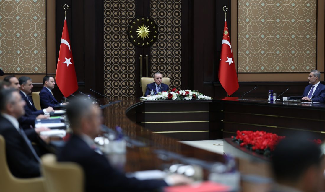 Cumhurbaşkanı Recep Tayyip Erdoğan başkanlığında Cumhurbaşkanlığı Külliyesi'nde toplanan Siber Güvenlik