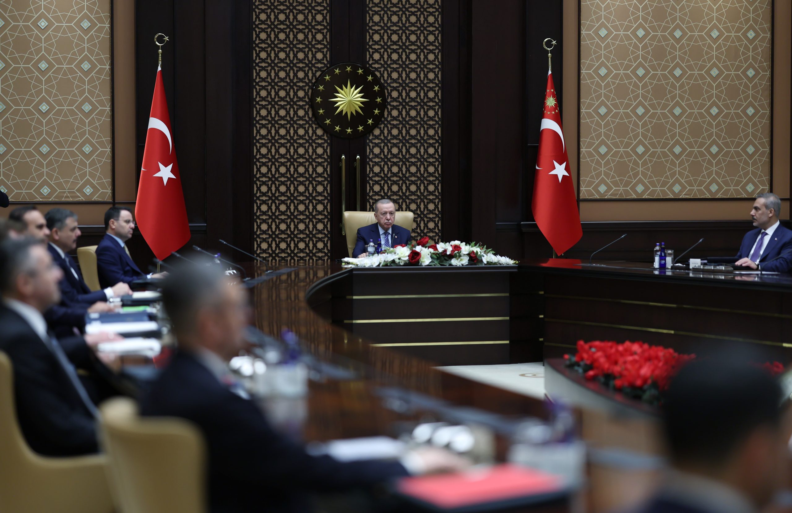Cumhurbaşkanı Recep Tayyip Erdoğan başkanlığında Cumhurbaşkanlığı Külliyesi'nde toplanan Siber Güvenlik