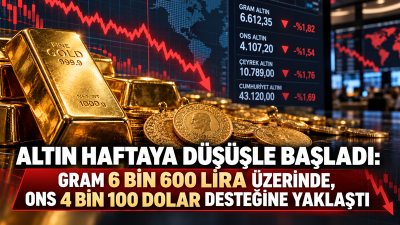 Altın piyasası 5 Ekim 2026 Pazartesi sabahına satıcılı başladı. Gram,