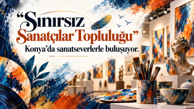 Resim, heykel ve seramik çalışmalarından oluşan “Sınırsız Sanatçılar Topluluğu” karma
