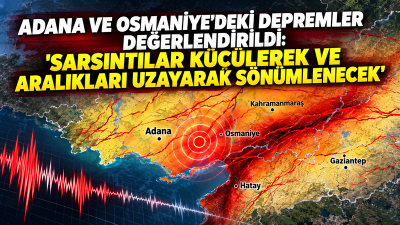 Adana’nın Saimbeyli ilçesinde art arda meydana gelen 4,8, 4,9 ve