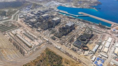 Mersin'in Gülnar ilçesinde yapımı süren Akkuyu Nükleer Güç Santrali'nde (NGS),