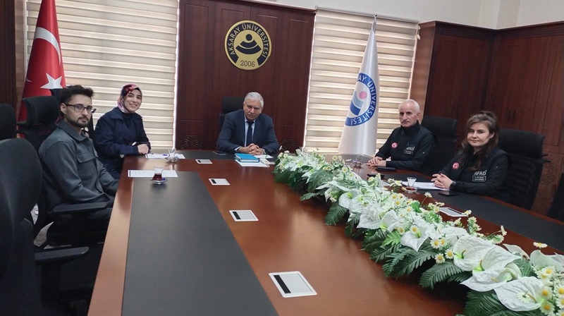 Aksaray Üniversitesi ile Aksaray İl AFAD Müdürlüğü, afet risklerinin azaltılması,