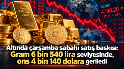 Altın piyasası 7 Ekim Çarşamba sabahına hafif satıcılı başladı. Gram