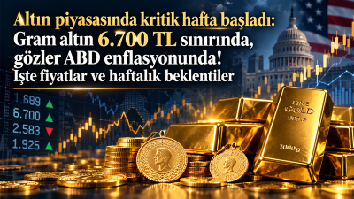 Altın piyasalarında yeni hafta hareketli başladı. Gram altın sabah saatlerinde