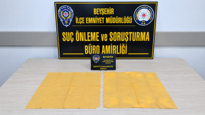 Konya'nın Beyşehir ilçesinde polis ekiplerinin dikkati, uyuşturucu ticaretine yönelik önemli