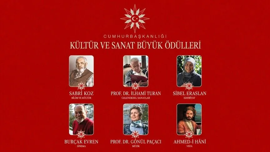 2026 Cumhurbaşkanlığı Kültür ve Sanat Büyük Ödülleri'ne layık görülen isimler