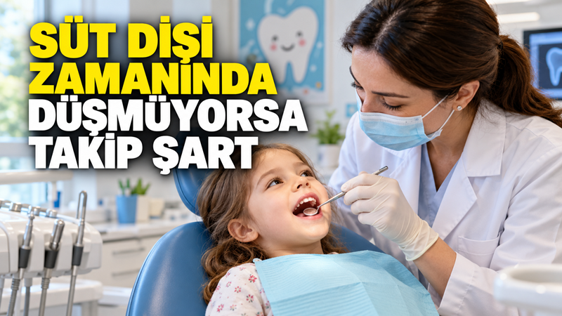 Süt dişlerinin beklenen zamanda düşmemesi her zaman basit bir durum