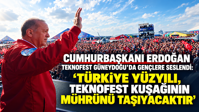 Cumhurbaşkanı Recep Tayyip Erdoğan, Şanlıurfa GAP Havalimanı’nda düzenlenen TEKNOFEST Güneydoğu’da