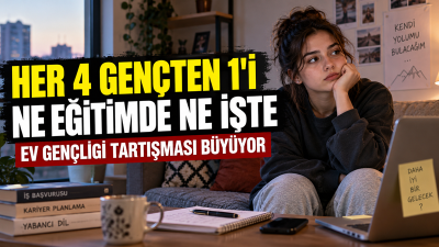 Türkiye'de 15-29 yaş grubundaki gençlerin yüzde 27,12'sinin ne eğitimde ne