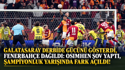 Trendyol Süper Lig'in 9. haftasında Galatasaray, ezeli rakibi Fenerbahçe'yi Victor