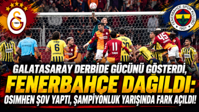Trendyol Süper Lig'in 9. haftasında Galatasaray, ezeli rakibi Fenerbahçe'yi Victor