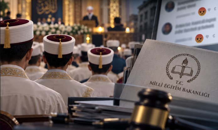 Sosyal medyada bir icazet törenine katılan hafız öğrenciler hakkında kullanılan