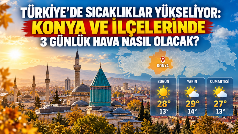 Meteoroloji Genel Müdürlüğünün 8-10 Ekim 2026 tahminlerine göre hava sıcaklıkları
