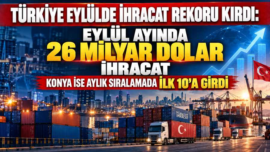 Türkiye’nin eylül ayı ihracatı yüzde 15,4 artarak 25 milyar 976