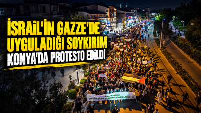 Konya Sivil Toplum Kuruluşları Platformu öncülüğünde bir araya gelen vatandaşlar,