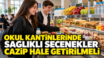 Okul kantinlerinde sunulan yiyecek ve içeceklerin yalnızca sağlıklı olması değil,