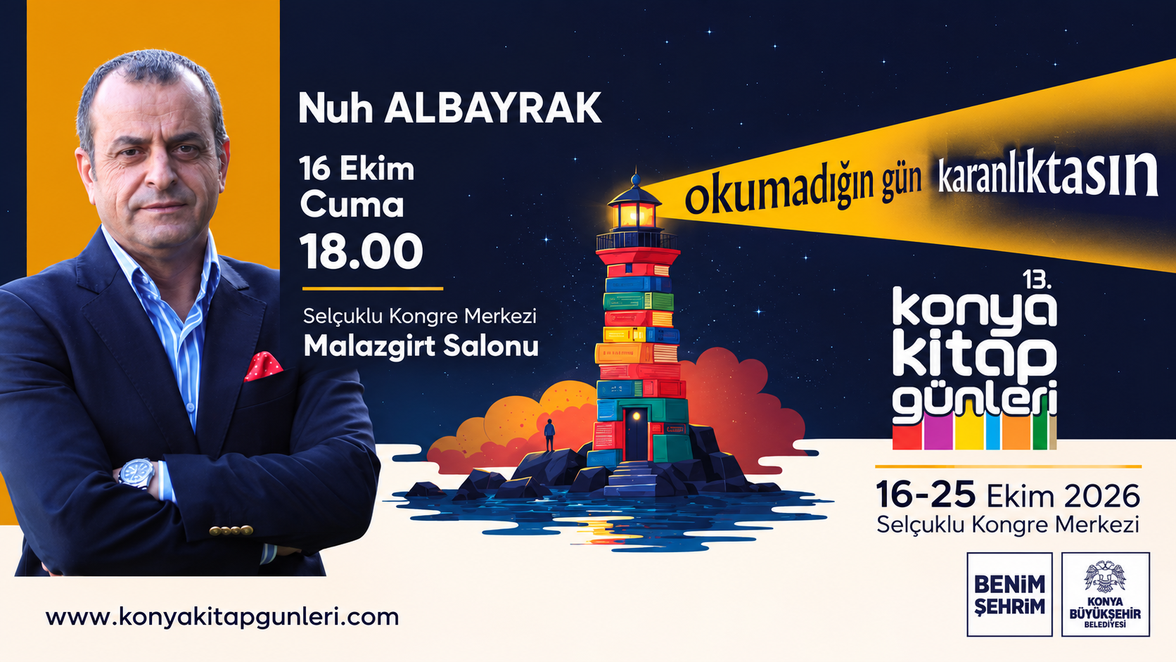 Konya Büyükşehir Belediyesi tarafından düzenlenen 13. Konya Kitap Günleri, edebiyat