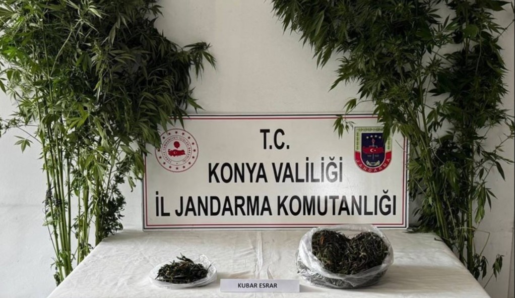 Konya İl Jandarma Komutanlığı ekiplerinin eylül ayında düzenlediği uyuşturucu operasyonlarında