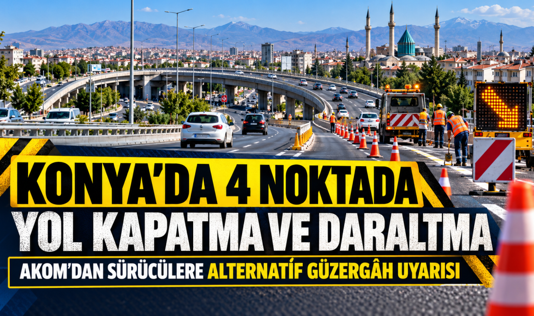Konya Büyükşehir Belediyesi Afet Koordinasyon Merkezi (AKOM), kentte yol bakım,