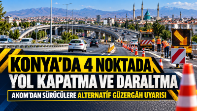 Konya Büyükşehir Belediyesi Afet Koordinasyon Merkezi (AKOM), kentte yol bakım,