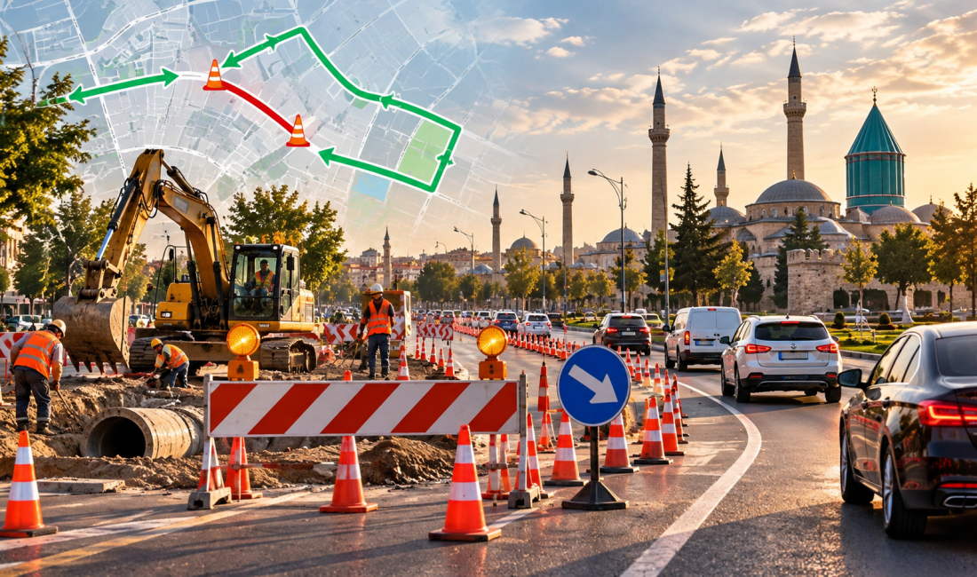 Konya Büyükşehir Belediyesi Afet Koordinasyon Merkezi (AKOM), kent genelinde taşkın