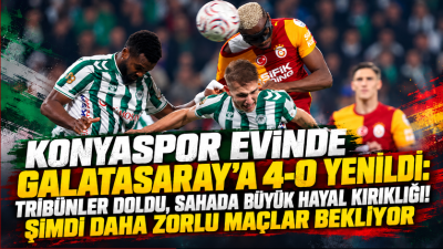 Trendyol Süper Lig'in 10. haftasında TÜMOSAN Konyaspor, taraftarı önünde Galatasaray'a
