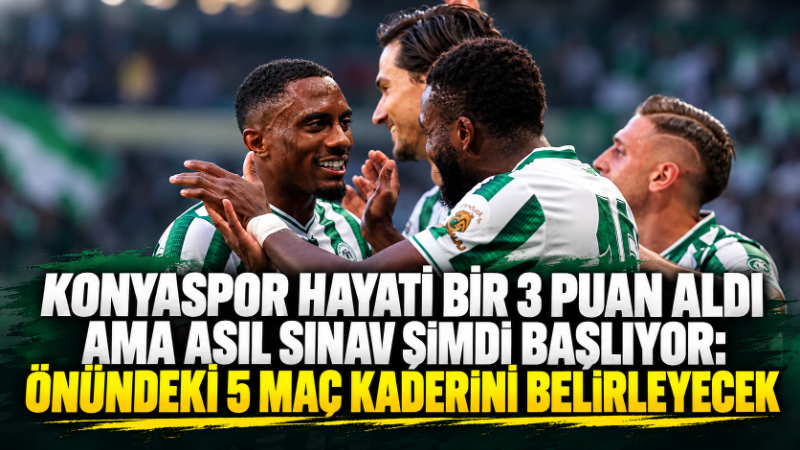 Trendyol Süper Lig'in 9. haftasında TÜMOSAN Konyaspor, sahasında Gençlerbirliği'ni Chidozie