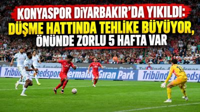 Trendyol Süper Lig'in 8. haftasında TÜMOSAN Konyaspor, deplasmanda karşılaştığı Amed