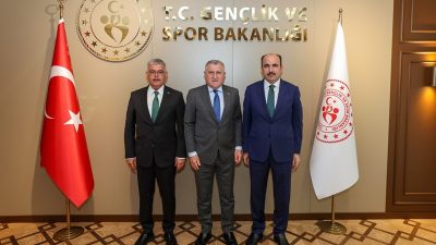 Konyaspor Başkanı Ömer Atiker ve Konya Büyükşehir Belediye Başkanı Uğur