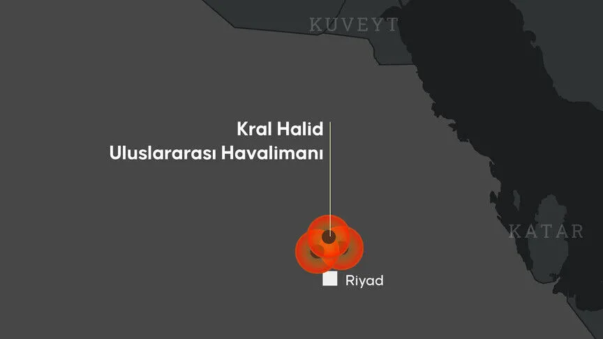 Suudi Arabistan'ın başkenti Riyad'daki Kral Halid Uluslararası Havalimanı'na düzenlenen saldırının
