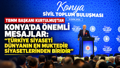 Türkiye Büyük Millet Meclisi (TBMM) Başkanı Numan Kurtulmuş, Konya'da sivil