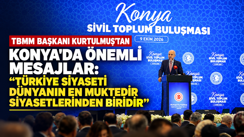 Türkiye Büyük Millet Meclisi (TBMM) Başkanı Numan Kurtulmuş, Konya'da sivil