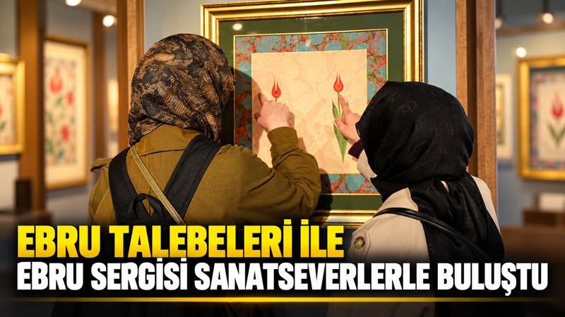 Konya’da geleneksel Türk sanatlarının önemli dallarından ebru sanatına gönül veren