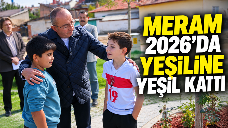 Meram Belediyesi, 2026 yılı boyunca 18 yeni park ve 2
