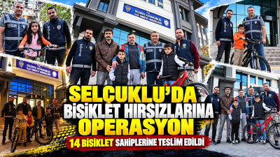Konya’nın Selçuklu ilçesinde farklı tarihlerde meydana gelen bisiklet hırsızlığı olaylarına