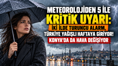 Meteoroloji Genel Müdürlüğü, 26 Ekim Pazartesi günü etkili olması beklenen