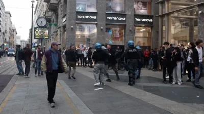 İtalya'nın Milano kentinde hayat pahalılığı ve hükümet karşıtı protestolar ikinci