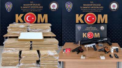 Nevşehir’de kaçakçılık ve suç örgütüne yönelik düzenlenen operasyonlarda 10 şüpheli
