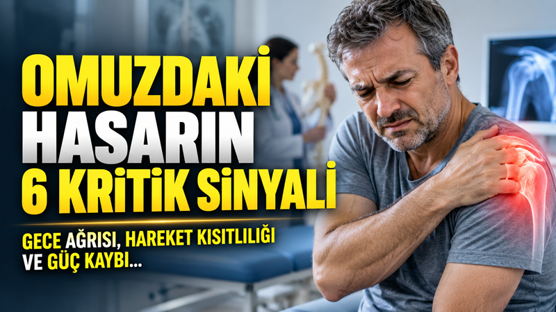 Gece omuz ağrısıyla uyanmak, saç tararken zorlanmak, yüksek raflara uzanamamak,