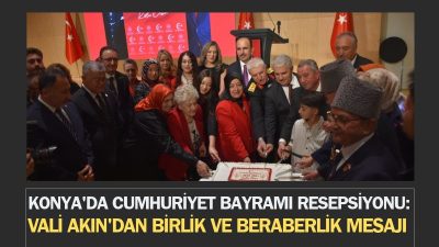 Türkiye Cumhuriyeti'nin kuruluşunun 103. yıl dönümü dolayısıyla Konya Valiliği tarafından