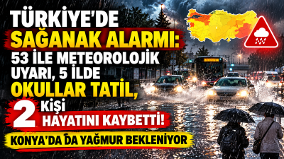 Türkiye genelinde etkili olan kuvvetli yağışlar nedeniyle İstanbul, Kocaeli, Sakarya,