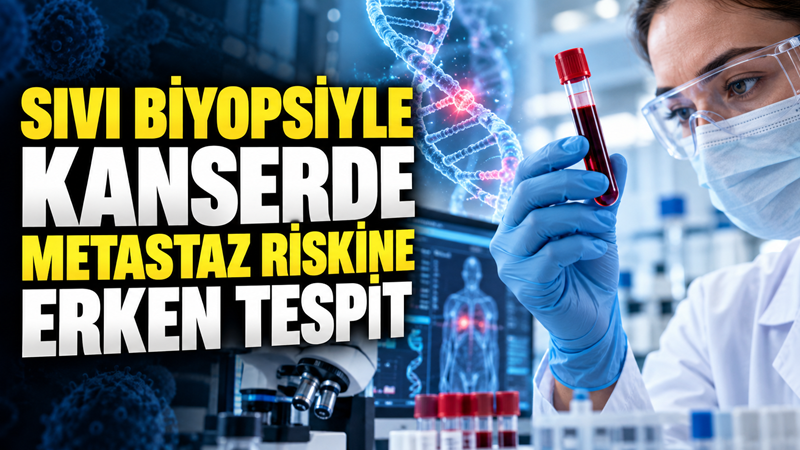 Kanda dolaşan tümör DNA’sının incelenmesine dayanan sıvı biyopsi yöntemi, bazı