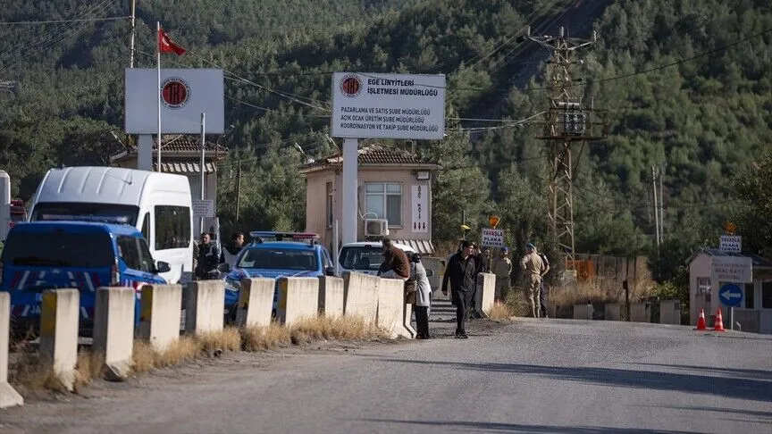 Manisa’nın Soma ilçesinde özel bir işletmeye ait maden ocağında meydana