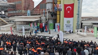 Turhal Şeker Fabrikası’nda 93. pancar kampanya dönemi düzenlenen törenle başladı.